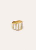 Anillo Siren Shells Acero Baño Oro