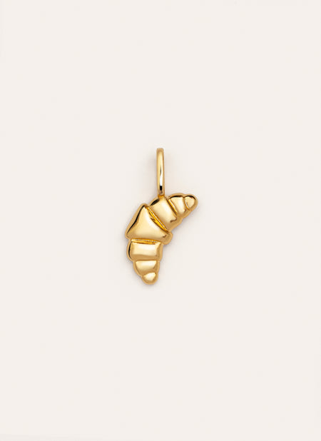 Charm Croissant Baño Oro