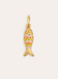 Charm Pez Color Baño Oro