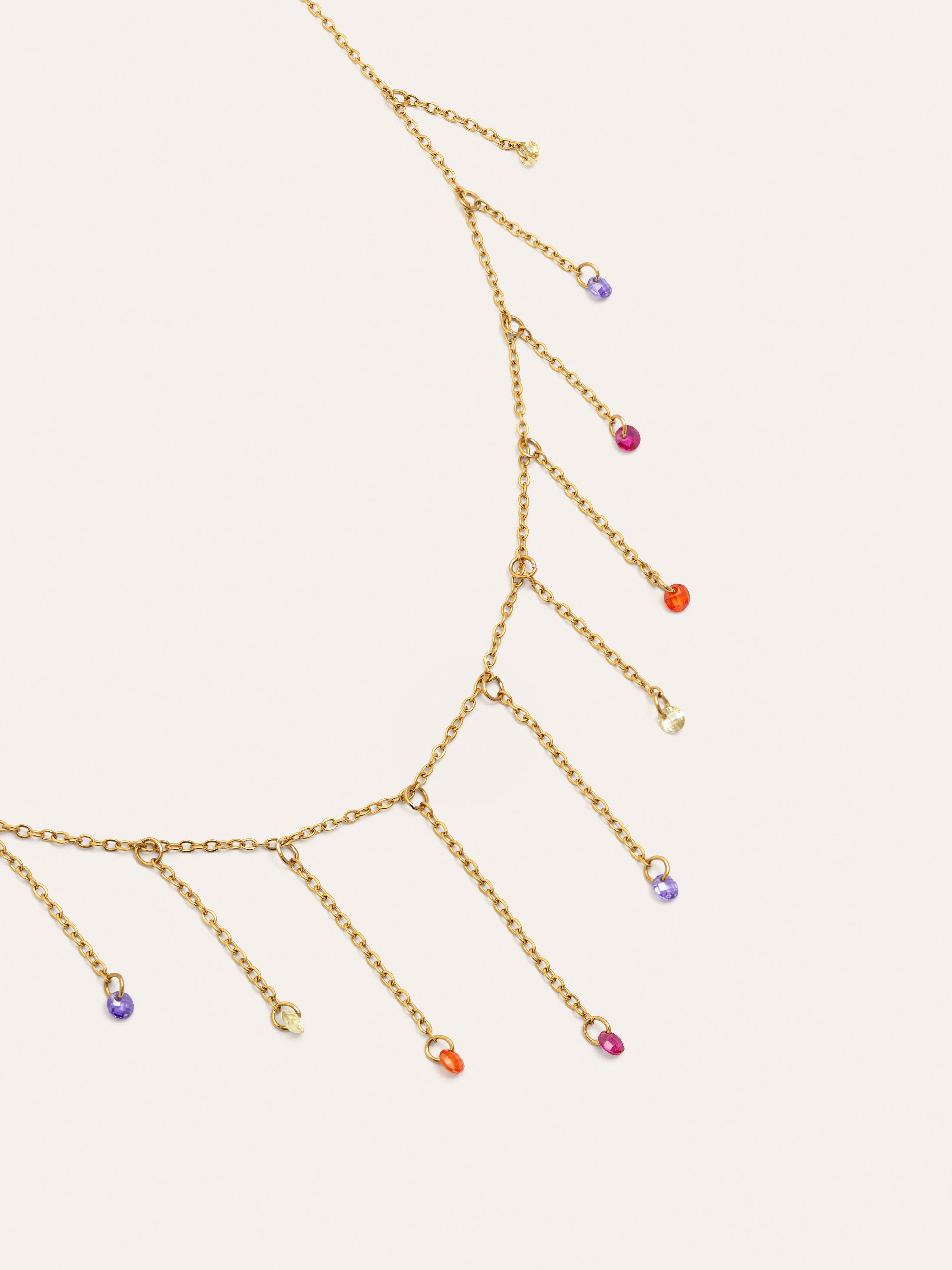 Collar Clea Colors Acero Baño Oro