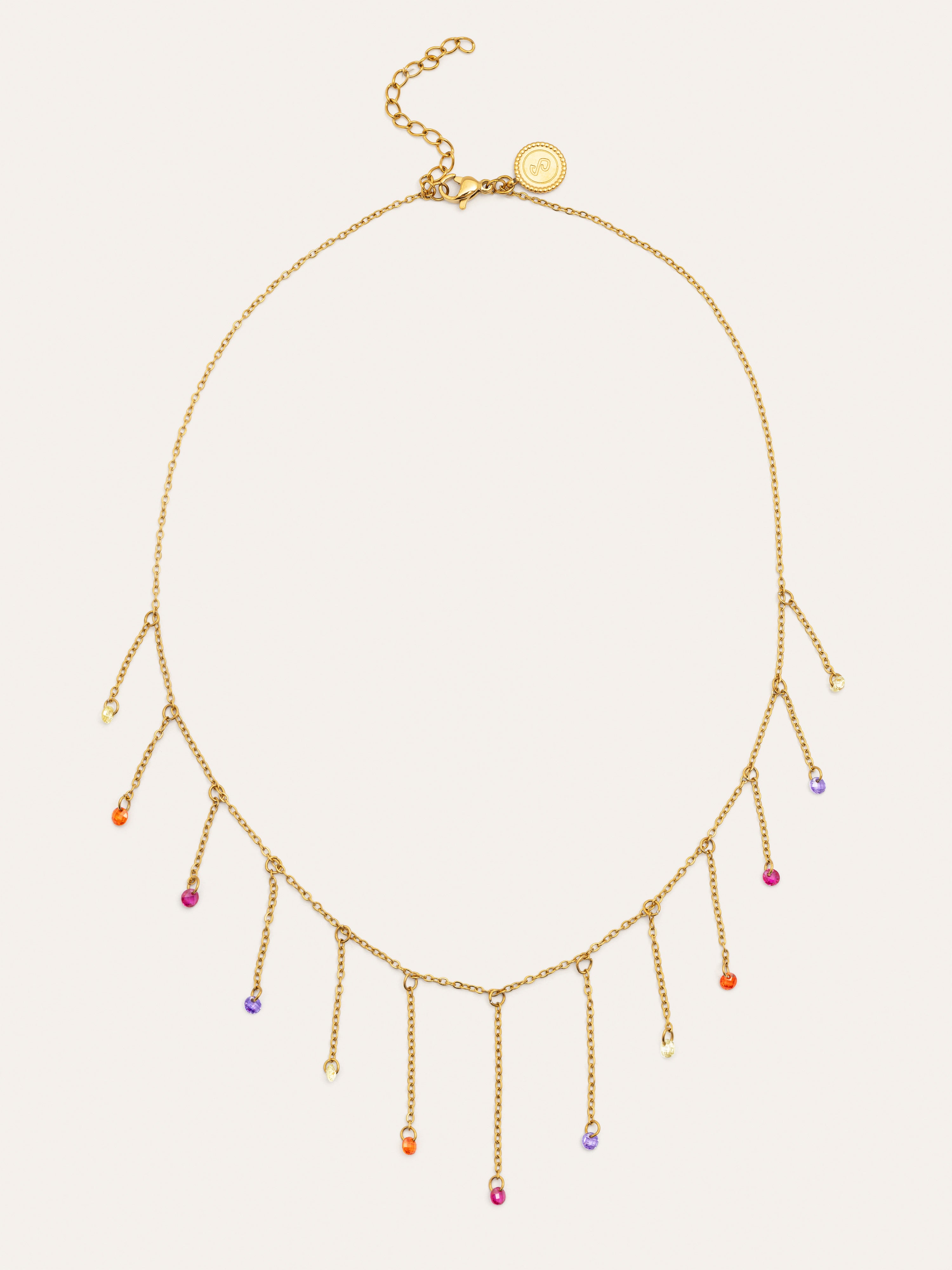 Collar Clea Colors Acero Baño Oro