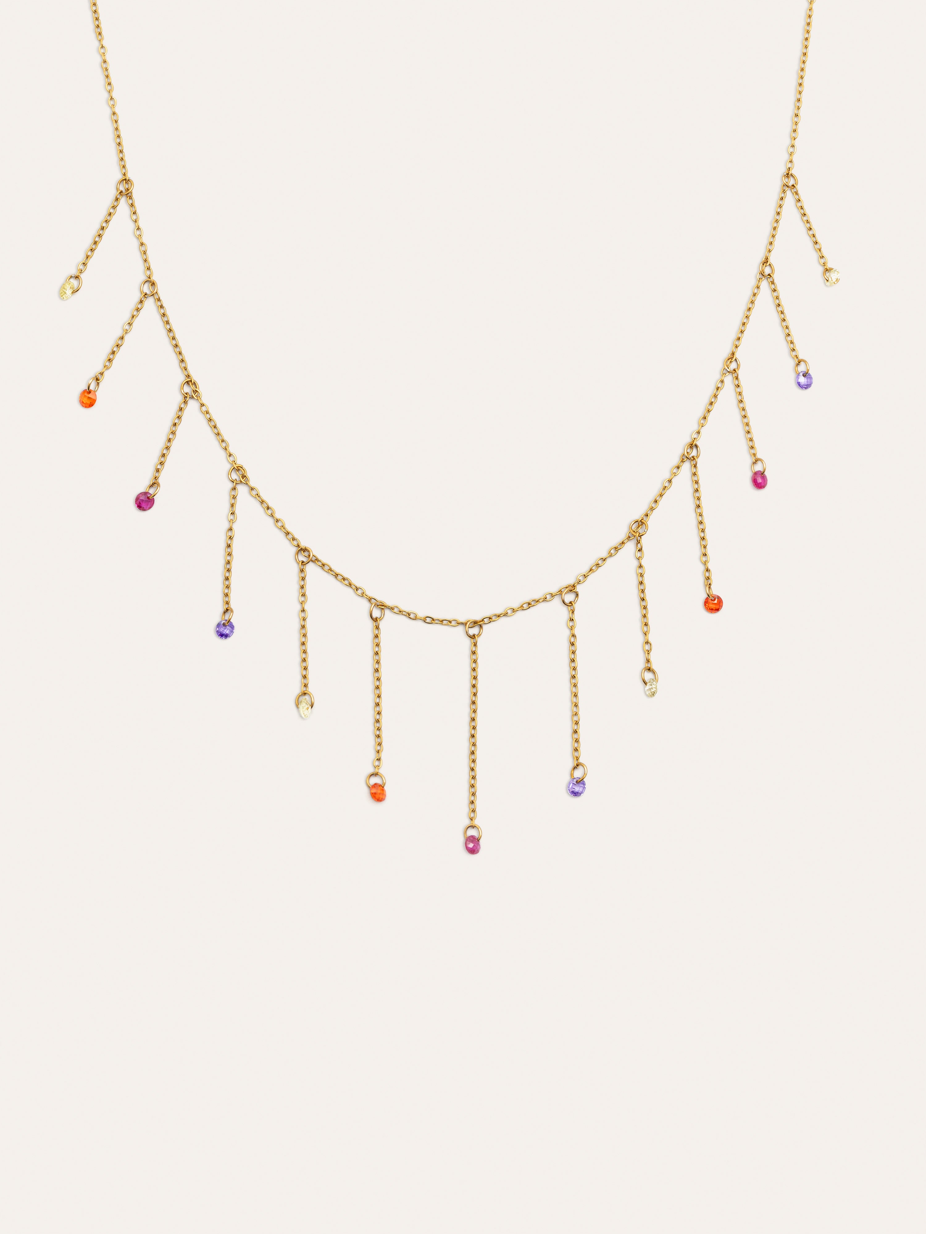 Collar Clea Colors Acero Baño Oro