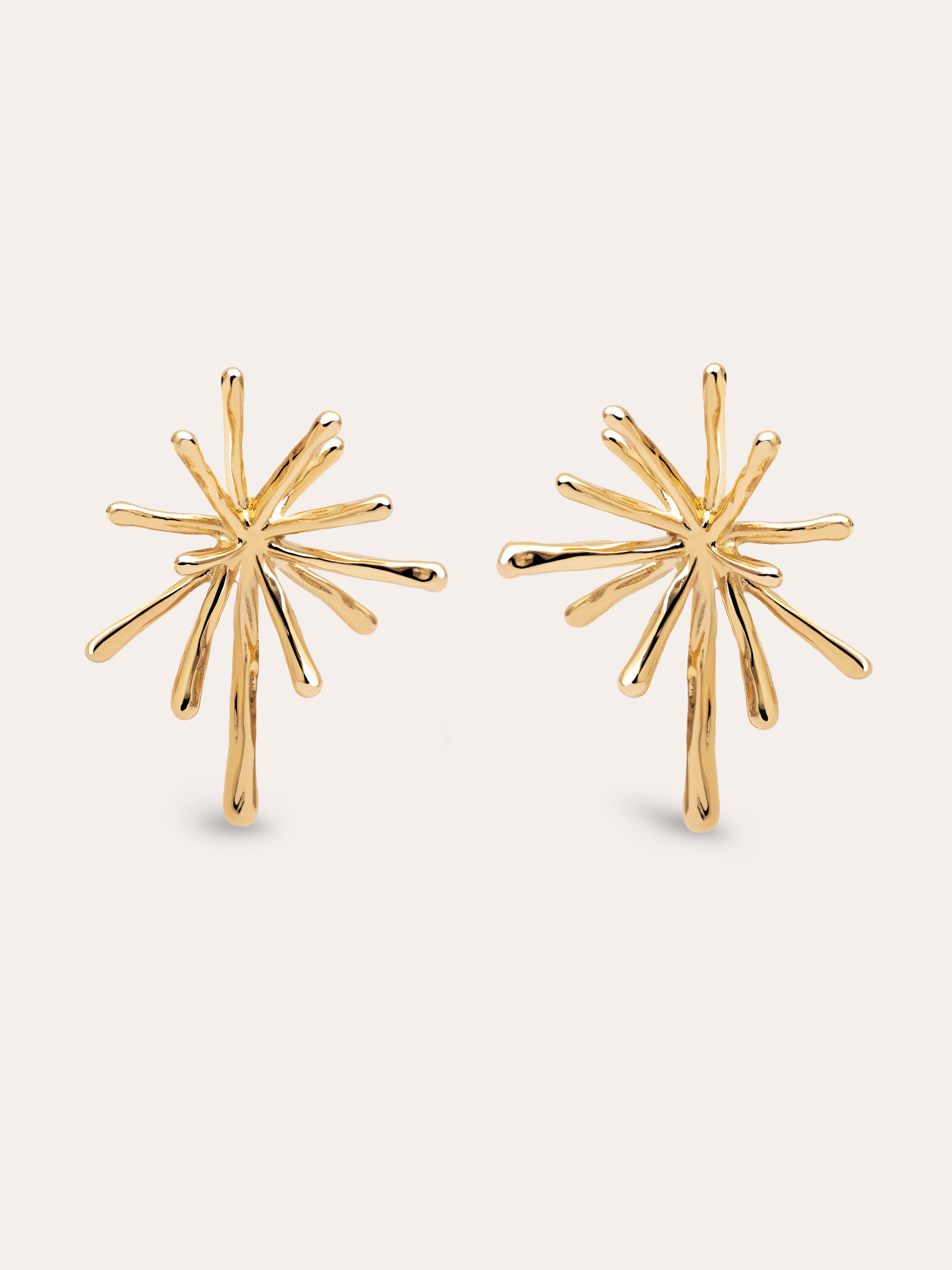 Pendientes Nova Acero Baño Oro