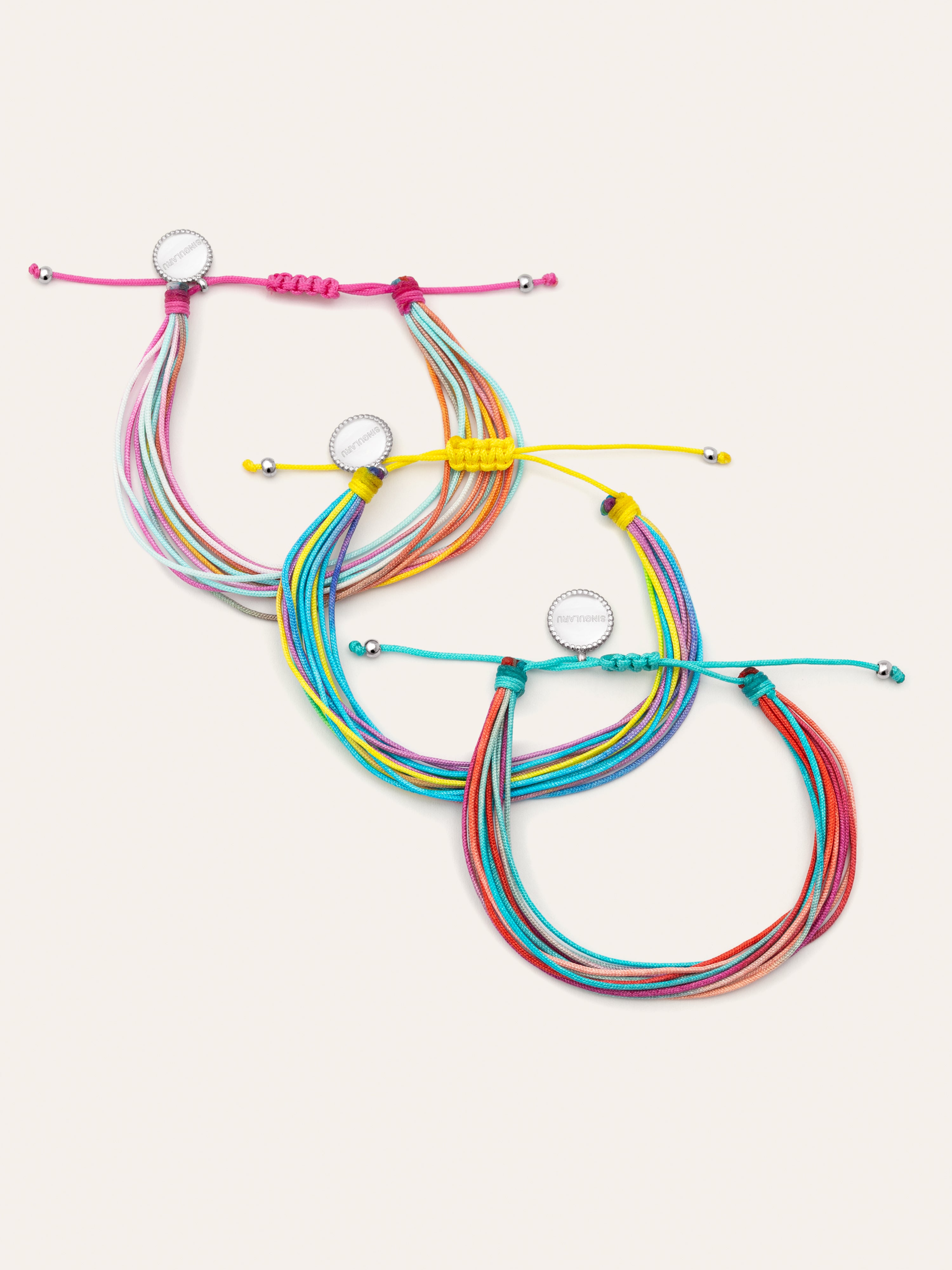 Pack 3 Pulseras Color Rainbow Acero