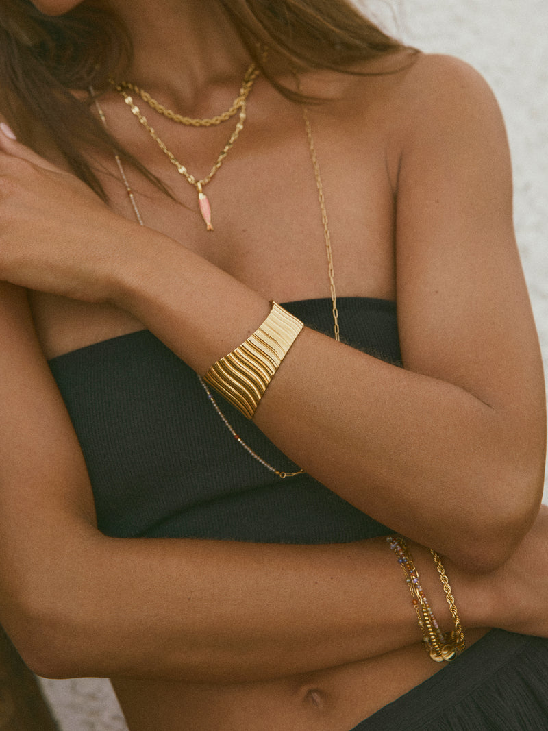 Cordelia Armband Edelstahl, vergoldet