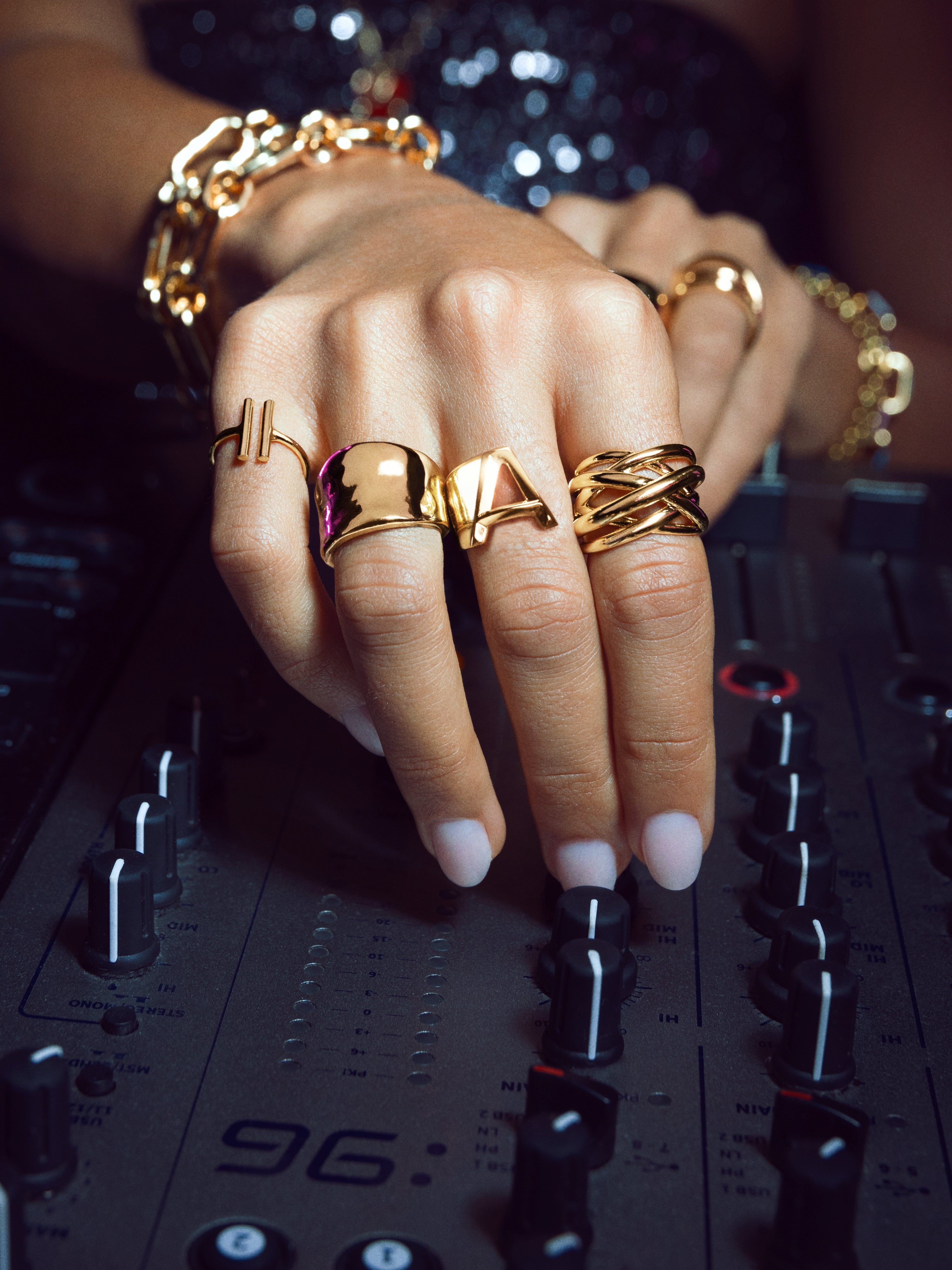 Anillo My Ocean Acero Baño Oro