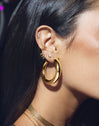 Cairo Hoop Gold Earrings