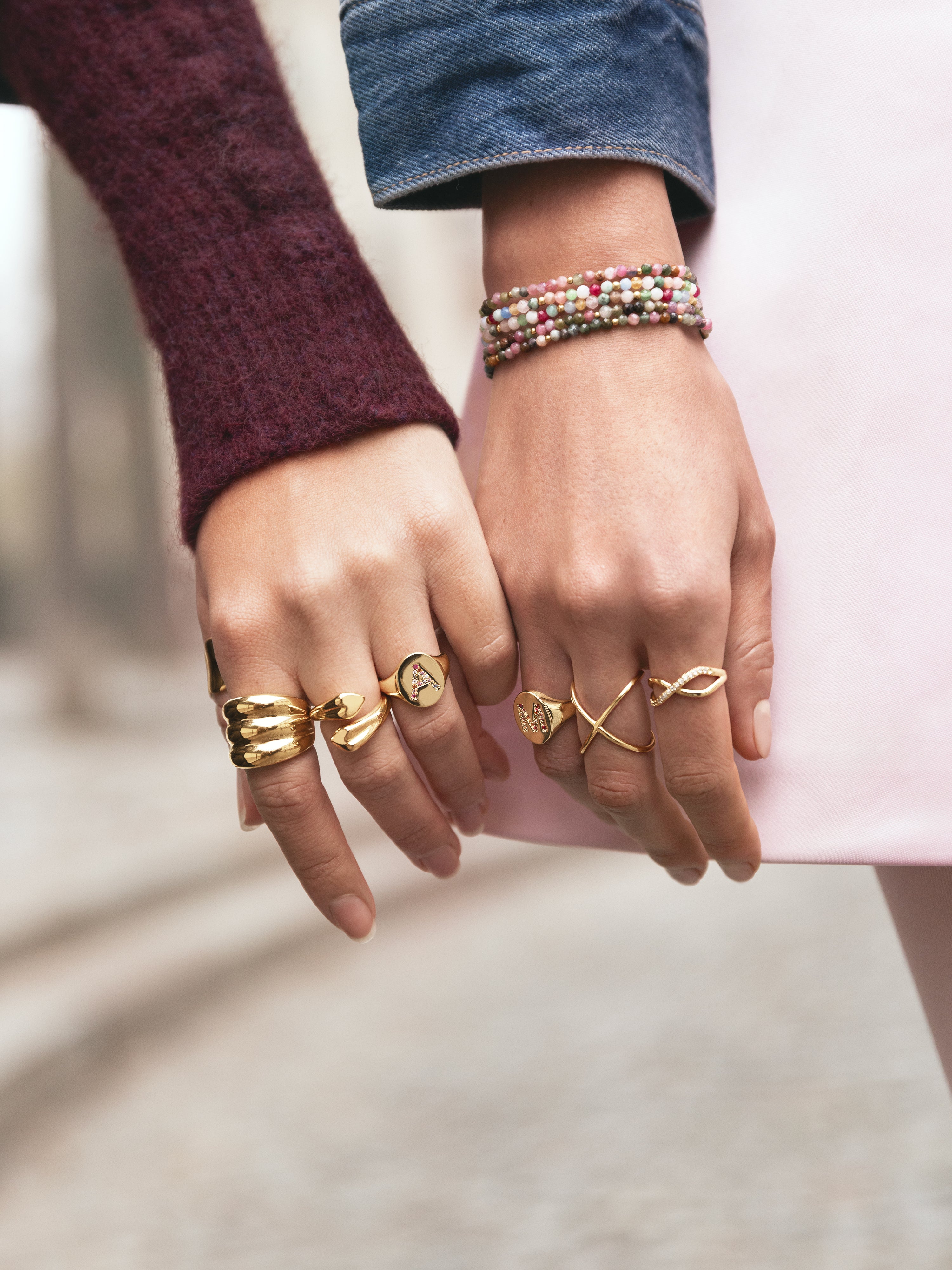 Eterna Sparks Ring, vergoldet