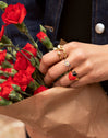Anillo Mariquita Baño Oro