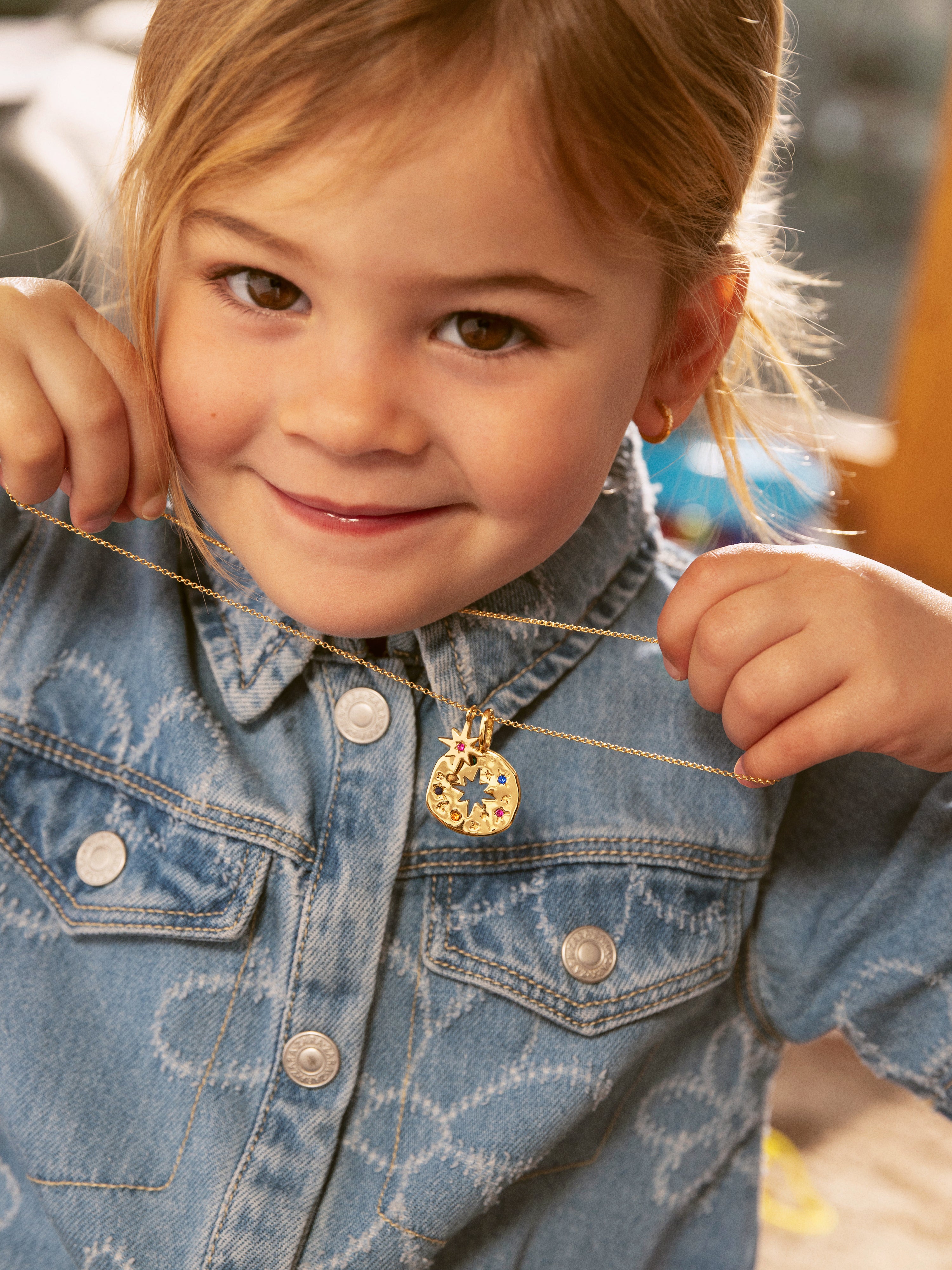 Geschenk-Set Halskette & Charm Para Ti Mamá vergoldet
