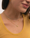 Personalisierte Halskette Hailey Buchstabe Edelstahl mit Goldbeschichtung