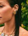 Drop Einzel-Ear-Cuff Silber, vergoldet   