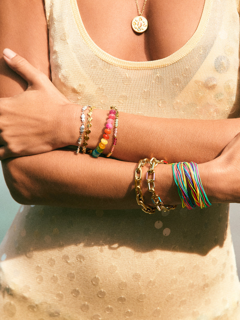 Shells Armband, Edelstahl vergoldet