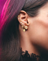 Mini Spark Heart Gold-Plated Silver Single Earring - vista 4