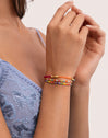 Pulseira Lumi Cores Aço Banho Ouro