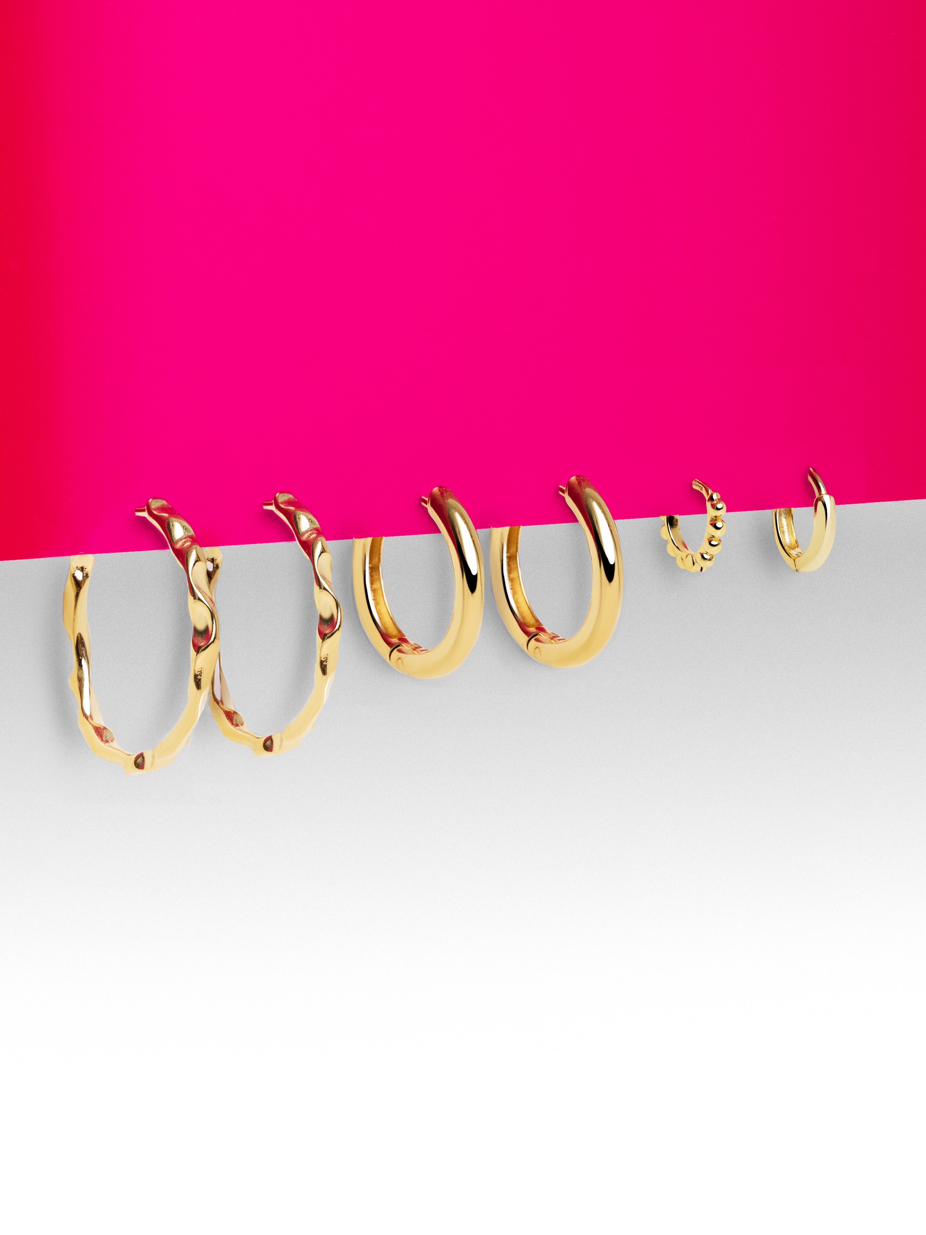 Carmen M Gold Hoop Earrings