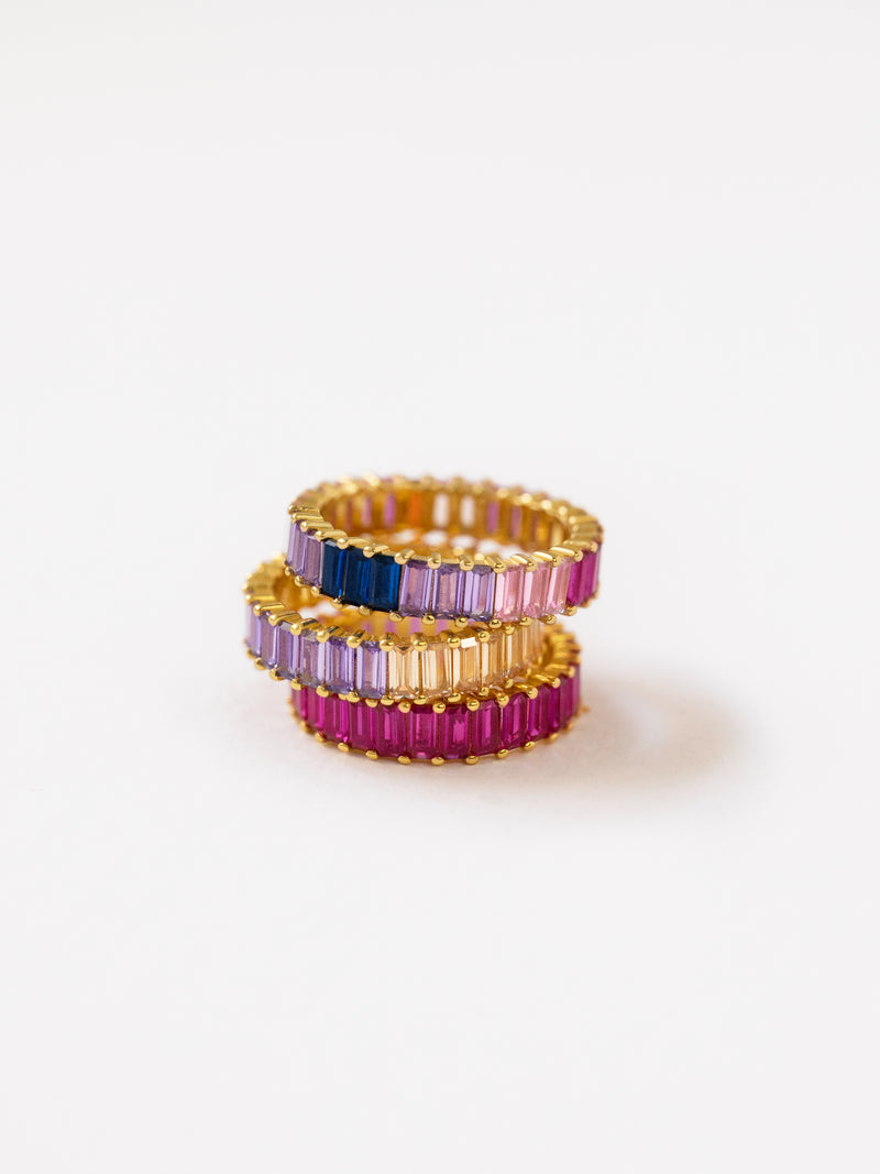 Anillo Sia Berries Baño Oro
