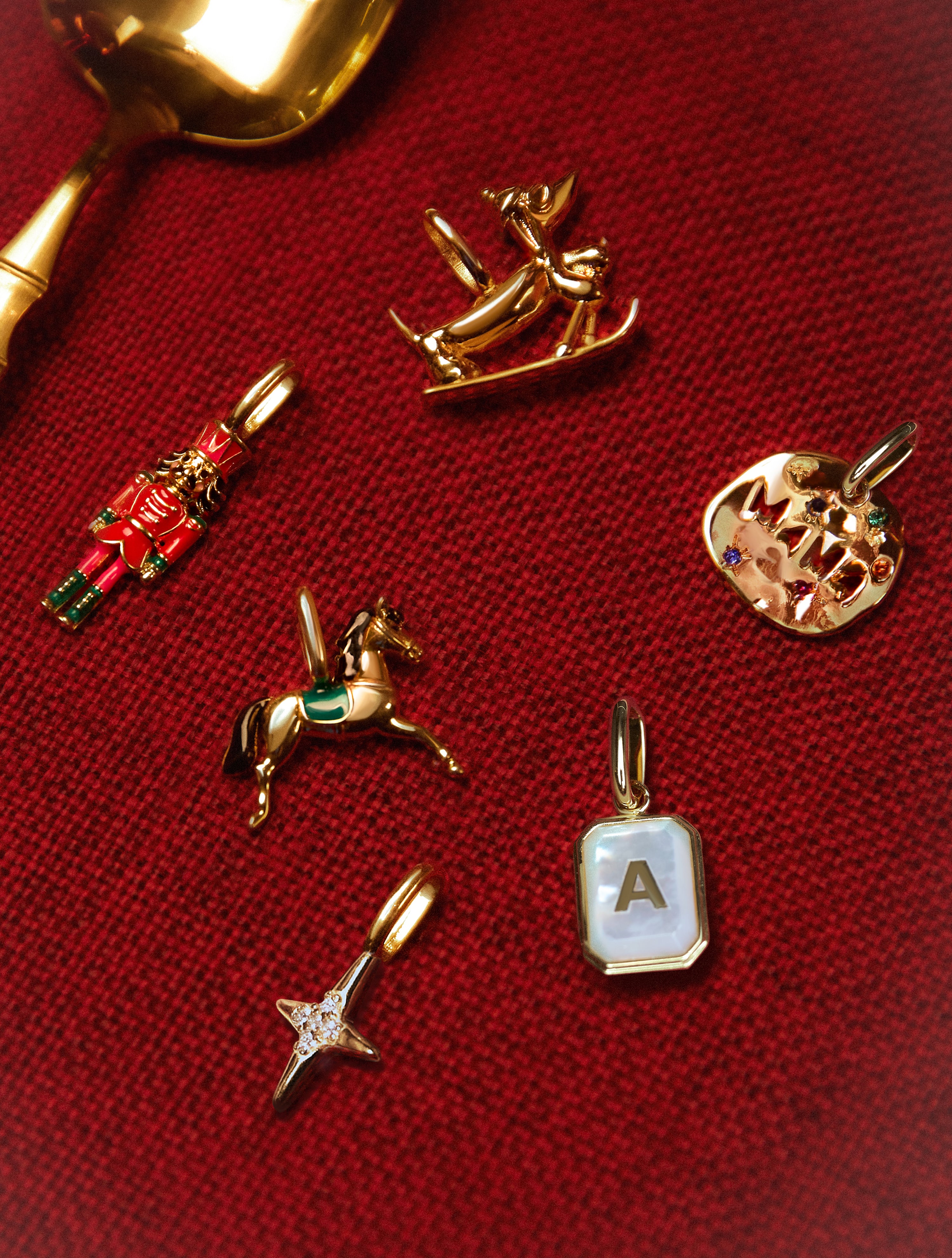 The Nutcracker Gold Charm