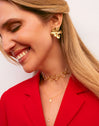 Flower Spring Gold Earrings