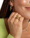 Bague Trèfle Plaqué Or