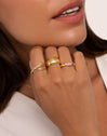 Signet Rasberry Gold Ring 