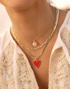 Collier Personnalisé Mini Medallion Plaqué Or