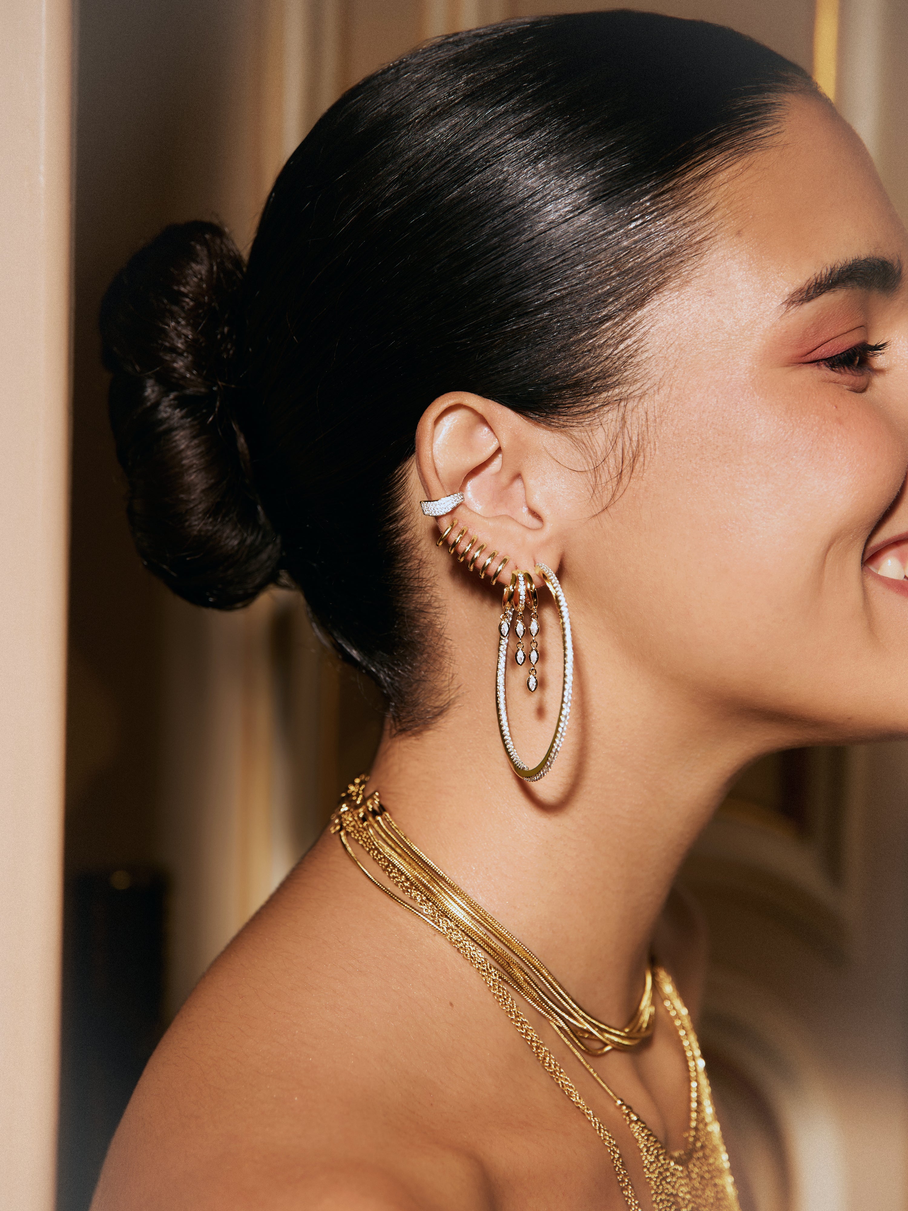 Scarlett Ear Cuff Gold Single Earring