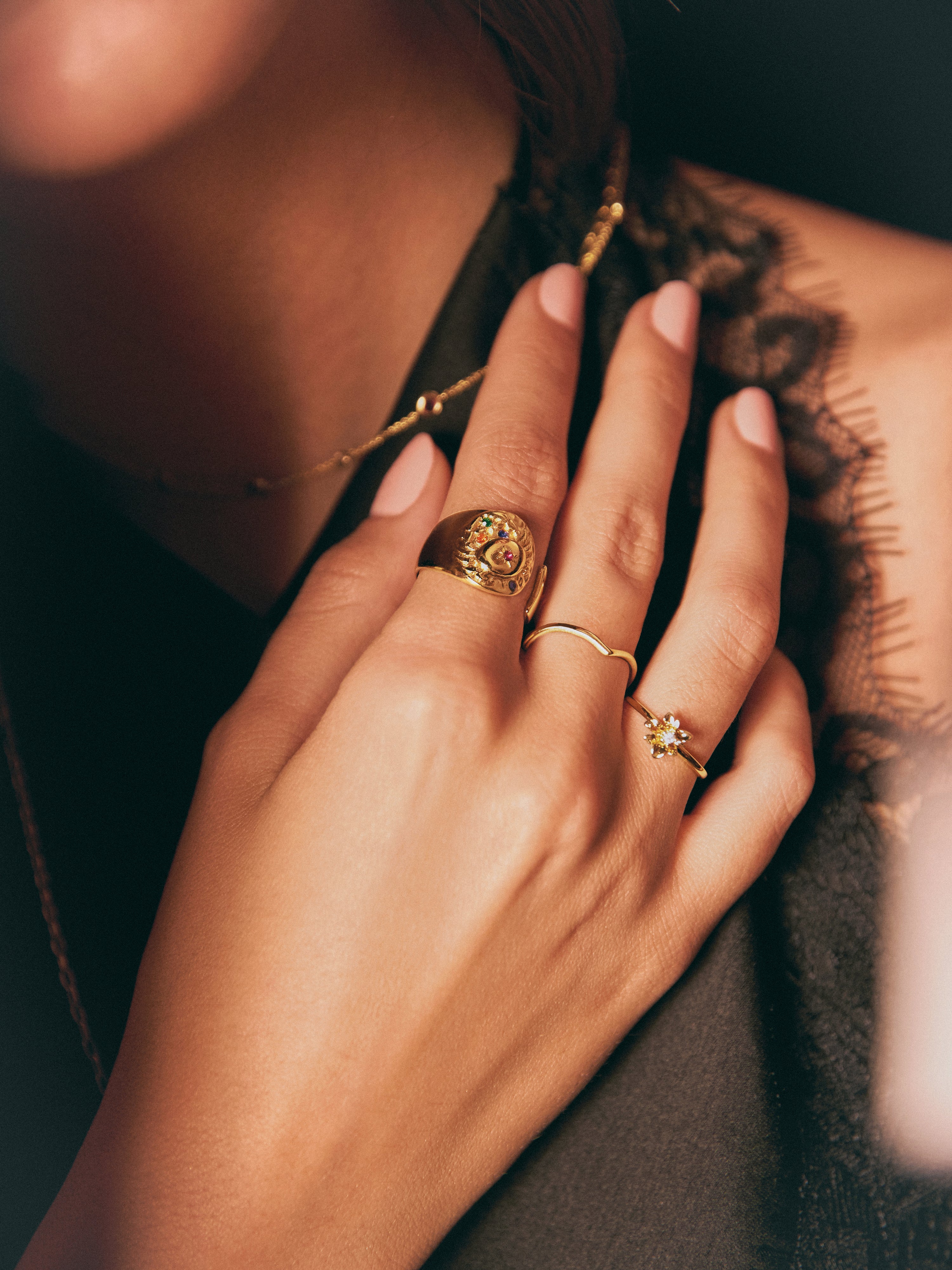 Organic Colors Zodiac Gold Ring