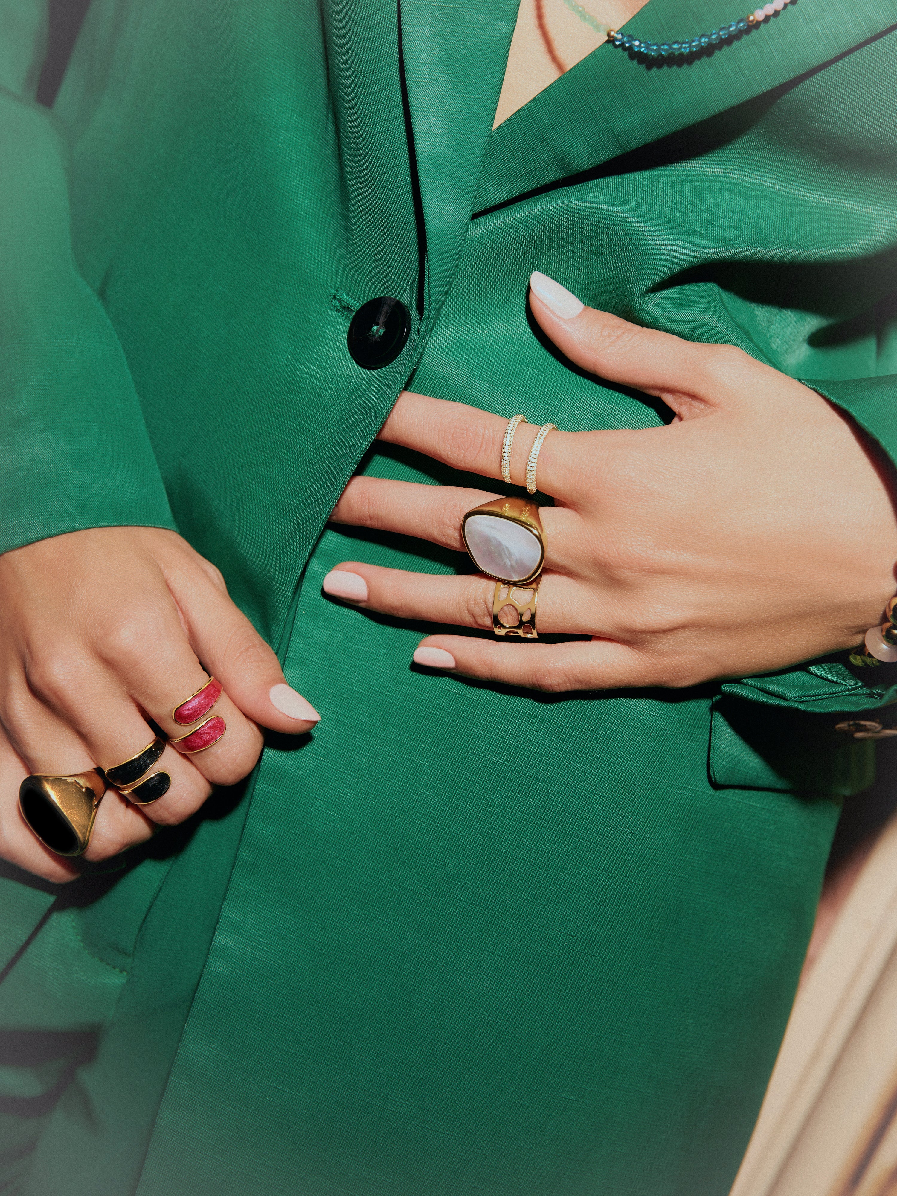 Doble Scarlett Gold Ring