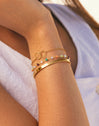 Pulsera Circles Twist Baño Oro