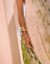 Brazalete Marea Acero Baño Oro