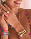Brazalete Organic Sea Acero Baño Oro