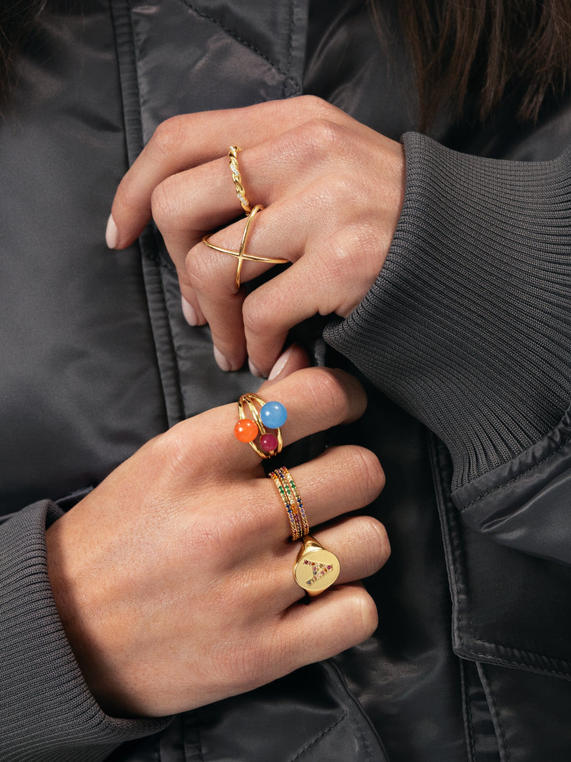 Anillo Tressia Baño Oro