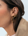 Pendientes Organic Twist Baño Oro