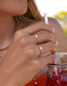 Bague Trèfle Plaqué Or