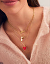 Collier Personnalisé Carrie Argent Plaqué Or