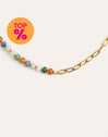 Colar Alpine Chic Stones Aço Banho de Ouro