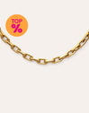 Colar Big Link Aço Banho de Ouro