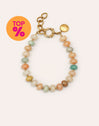 Pulseira Ámbar Stones Aço Banho de Ouro