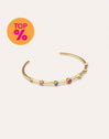 Bracelete Rainbow Bubbles Banho de Ouro