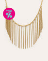 Collar Zafira Champagne Acero Baño Oro