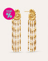 Pendientes Zafira Shells Acero Baño Oro