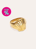 Anillo Shelly Acero Baño Oro