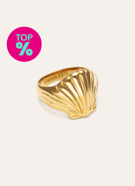 Anillo Shelly Acero Baño Oro
