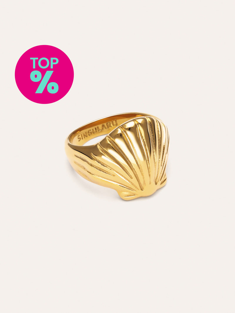 Bague Shelly Acier Plaqué Or