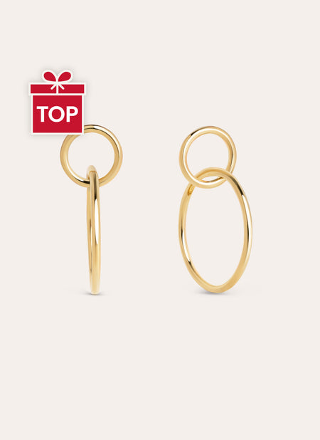 Pendientes Sister Baño Oro