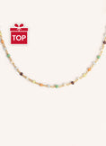 Crystals Colors Gold Necklace