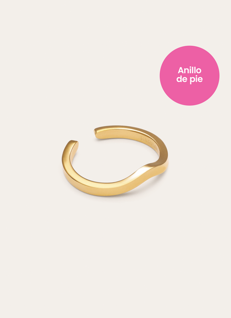 Pie Peak Ring Gold Plated Steel