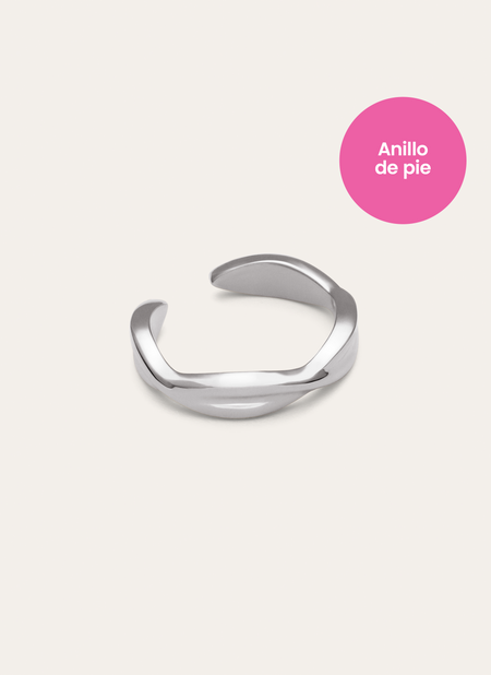 Infinite Fußring aus Stahl