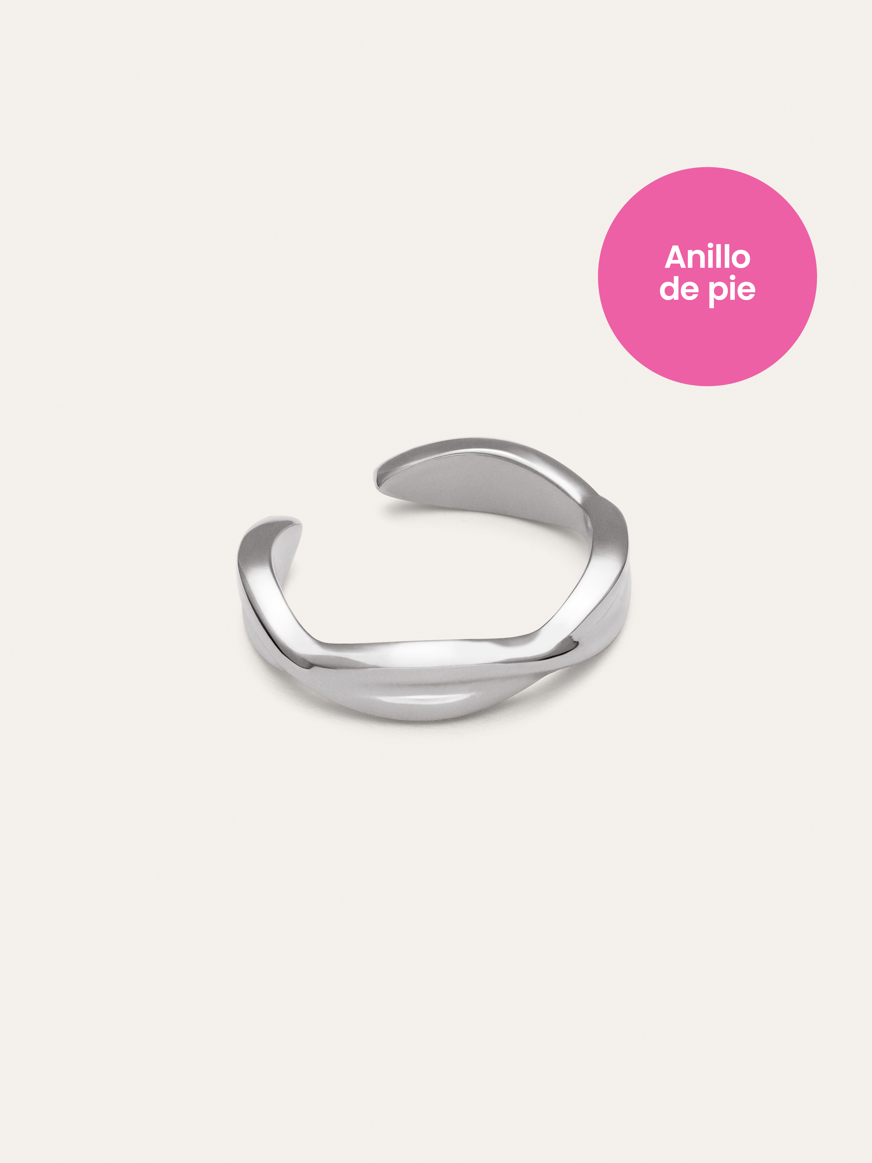 Infinite Fußring aus Stahl